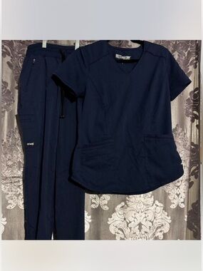 Grey's Anatomy Navy Medical Scrub Set